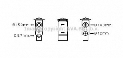 AVA QUALITY COOLING mt1238 -  Расширительный клапан, кондиционер